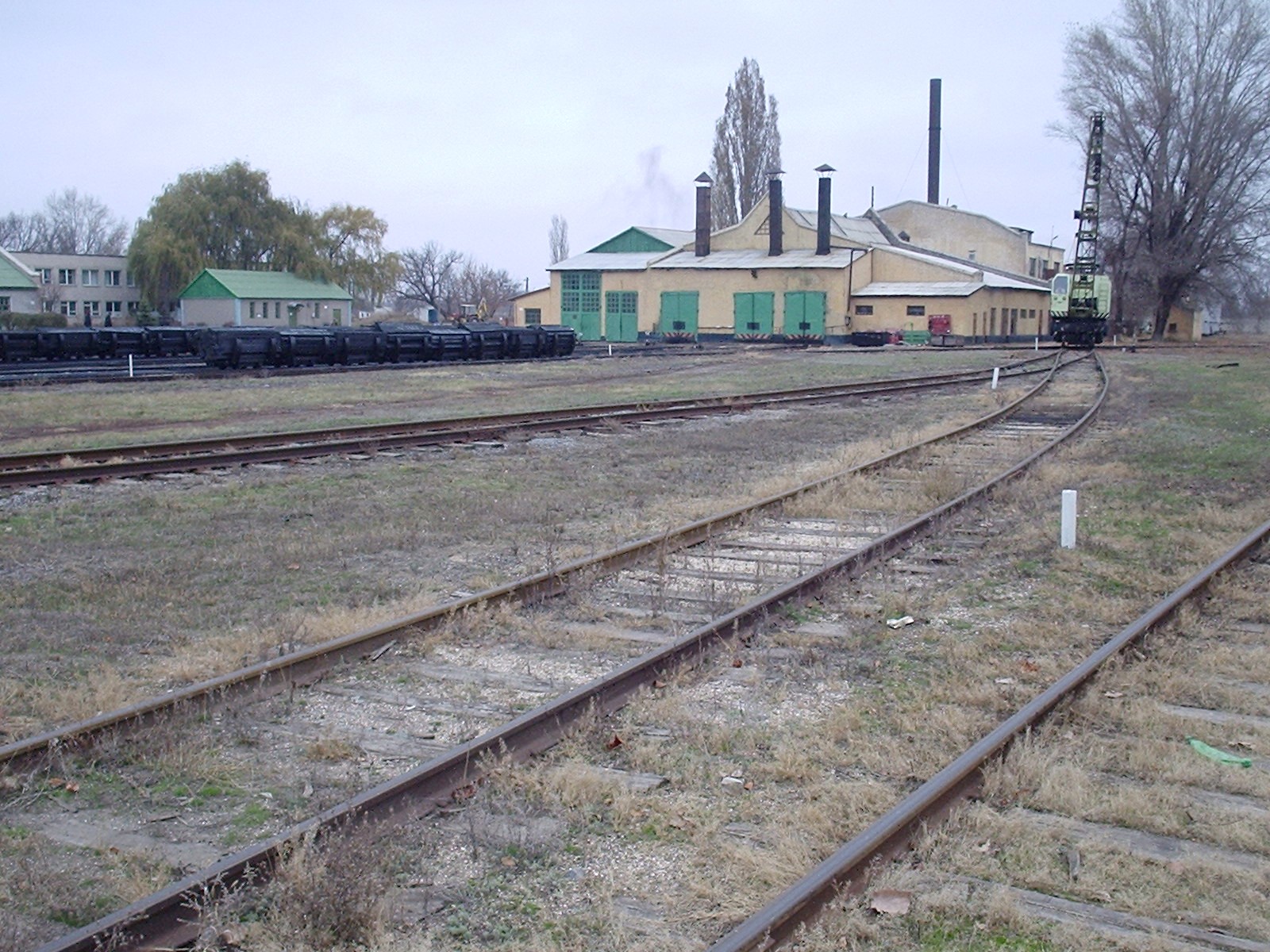 Узкоколейная железная дорога Новомосковского шпалопропиточного завода — фотографии, сделанные в 2005 году (часть 1)