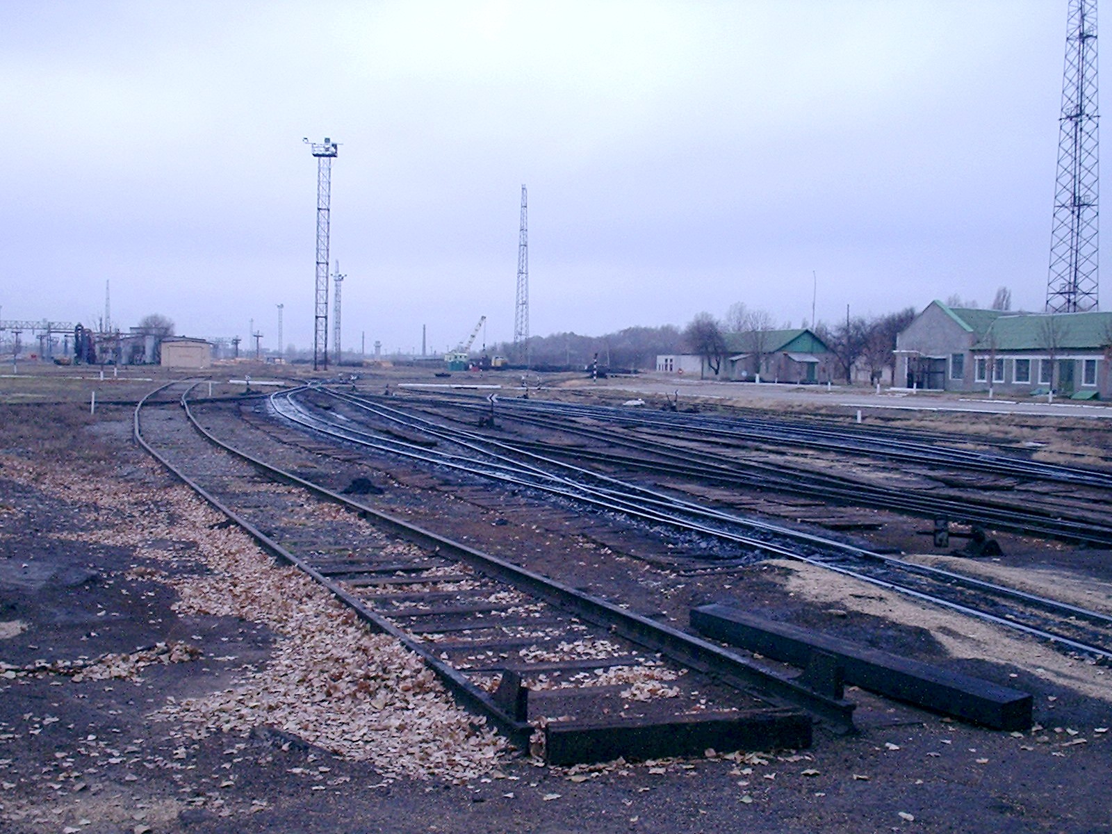 Узкоколейная железная дорога Новомосковского шпалопропиточного завода — фотографии, сделанные в 2005 году (часть 2)