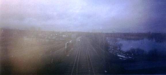 Железнодорожная линия предприятия железнодорожного транспорта завода «Уралмаш»  —  фотографии, сделанные в 2004 году