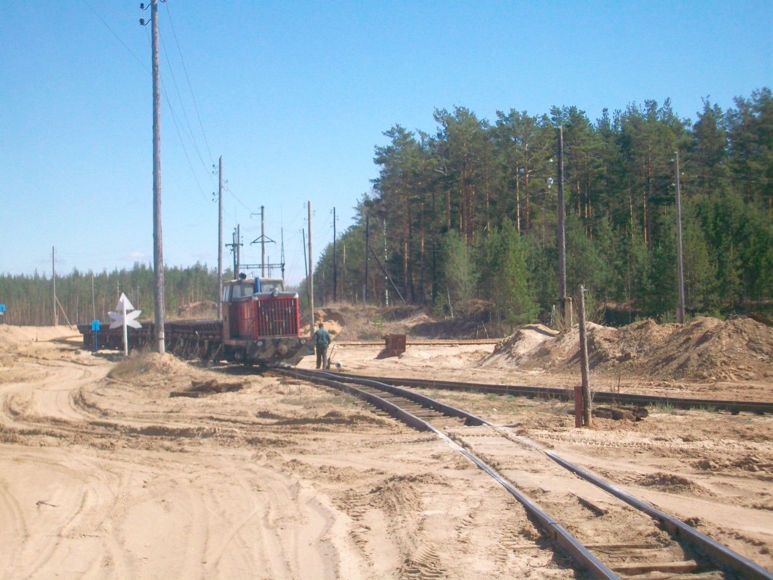Узкоколейная железная дорога  Тверского комбината строительных материалов №2 — фотографии, сделанные в 2014 году (часть 5)