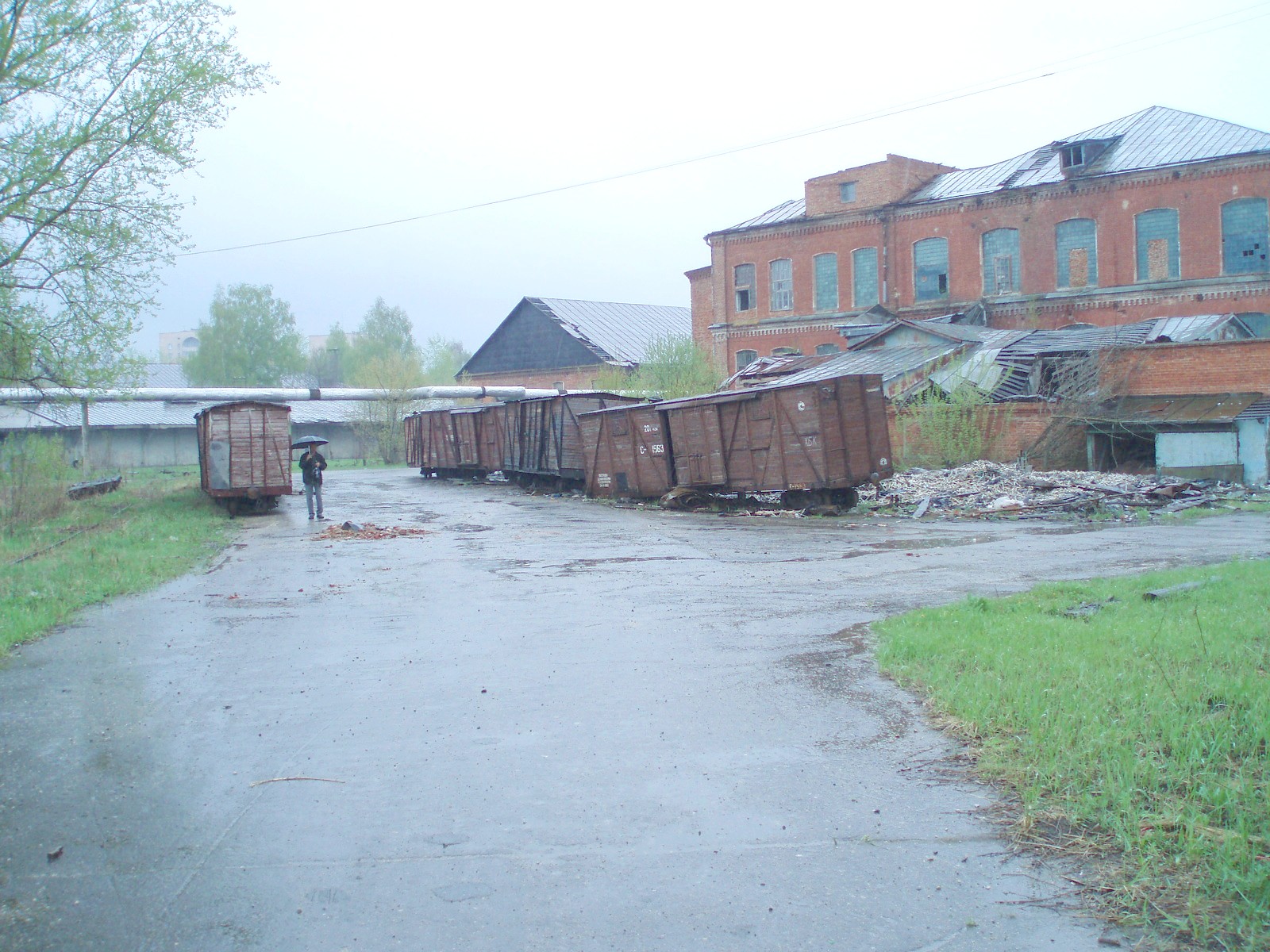 Узкоколейная железная дорога Егорьевского хлопчатобумажного комбината - фотографии, сделанные в 2006 году (часть 4)