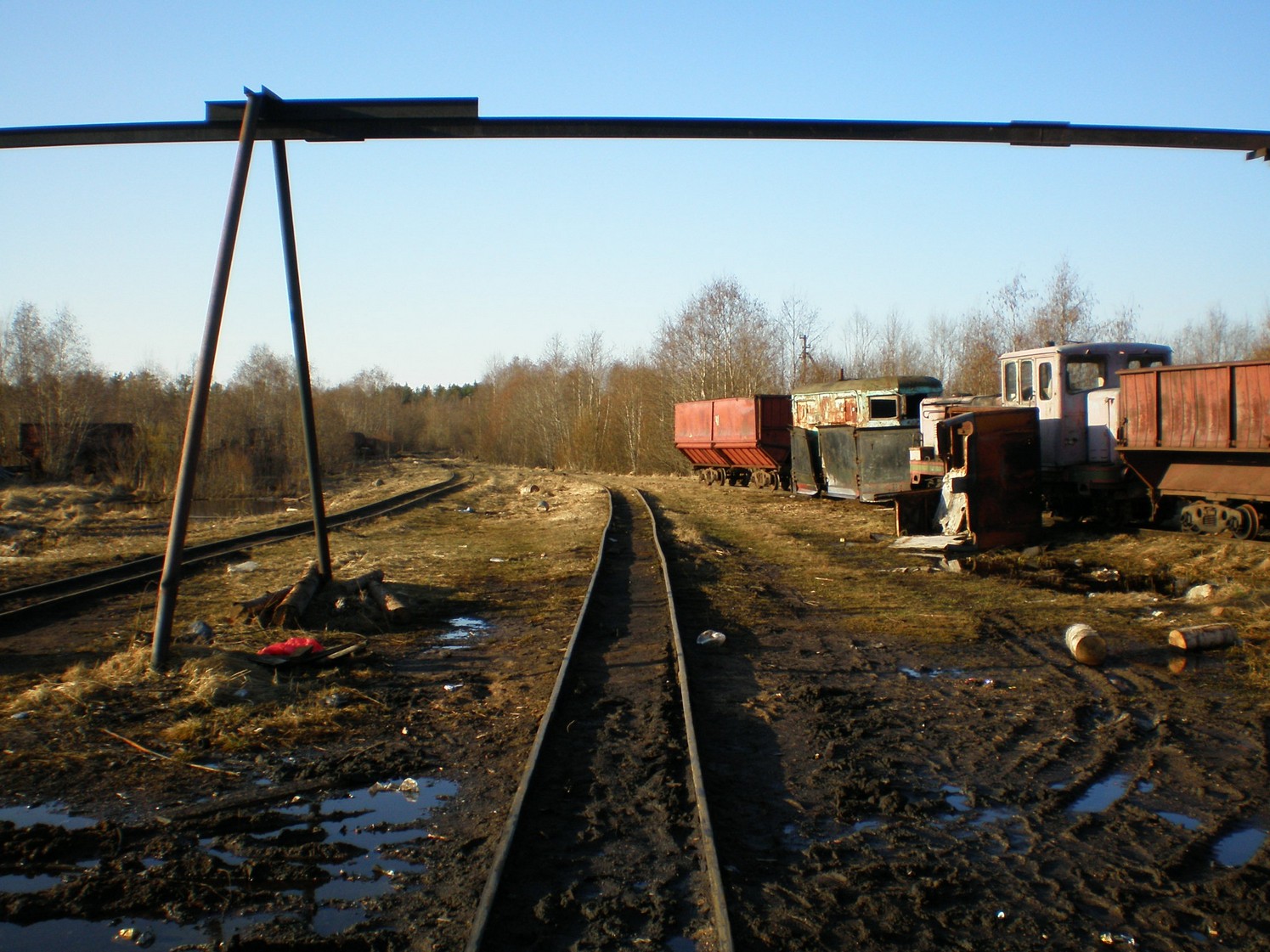 Узкоколейная железная дорога Ранцевского торфопредприятия  —  фотографии, сделанные в 2008 году (часть 20)