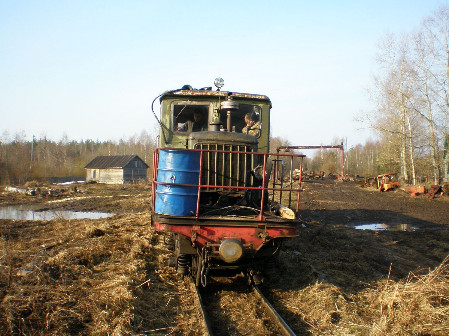 Узкоколейная железная дорога Ранцевского торфопредприятия  —  фотографии, сделанные в 2008 году (часть 23)
