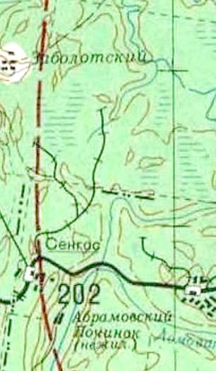 Сенгосская узкоколейная железная дорога  — схемы и   топографические карты