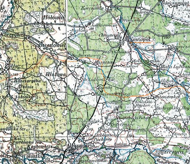 Узкоколейная железная дорога Берестовецкого карьера —  схемы и топографические карты