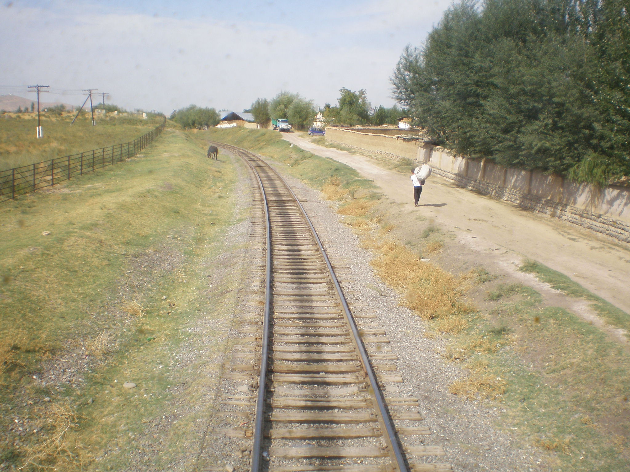 Железнодорожная линия Карасу — Джалал-Абад  —  Кок-Янгак  —  фотографии, сделанные в 2008 году (часть 2)