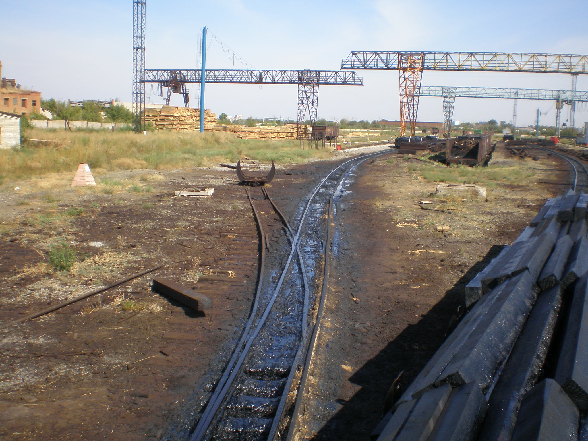 Узкоколейная железная дорога Оренбургского шпалопропиточного завода  —  фотографии, сделанные в 2008 году (часть 2)