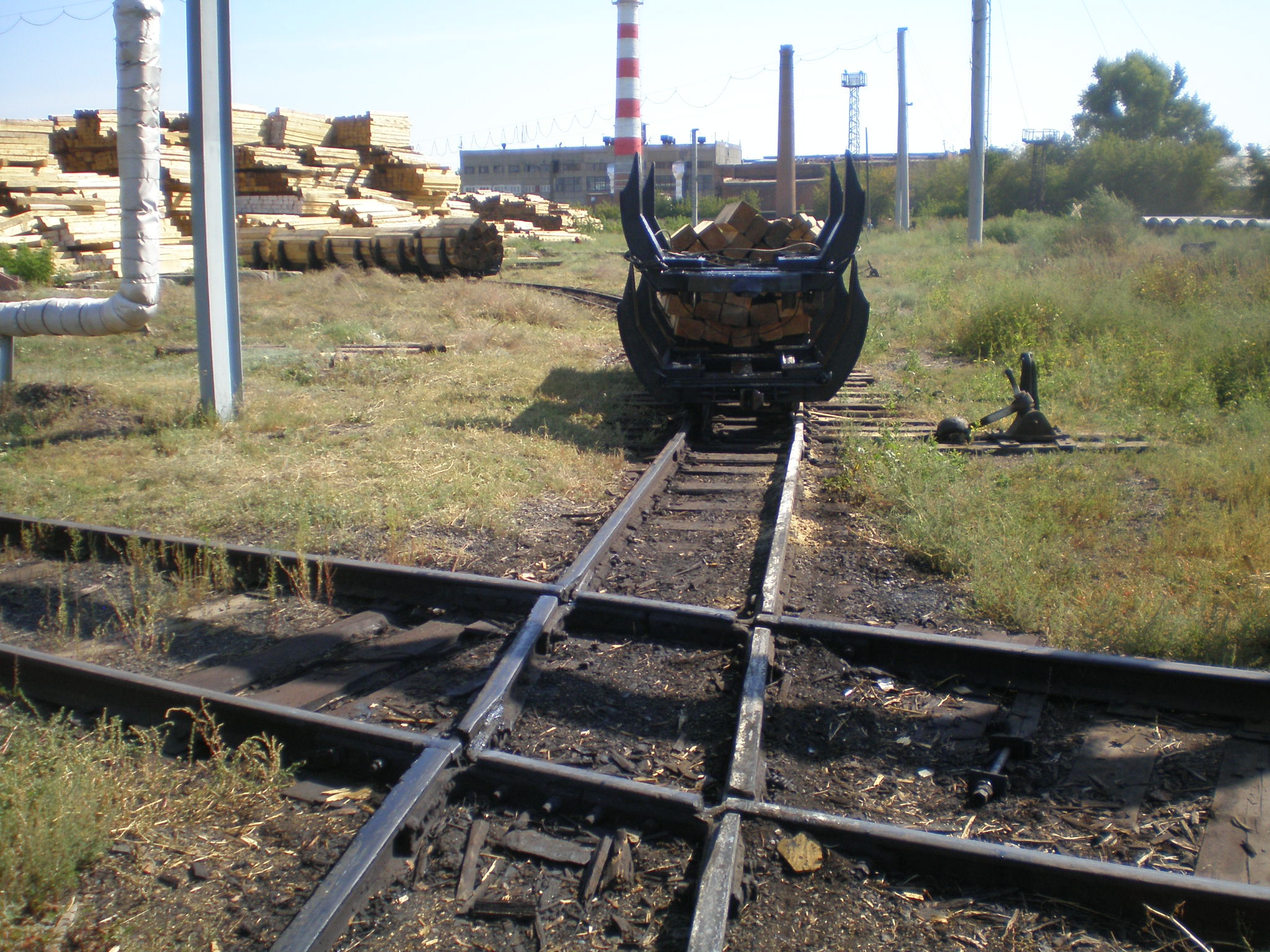 Узкоколейная железная дорога Оренбургского шпалопропиточного завода  —  фотографии, сделанные в 2008 году (часть 3)