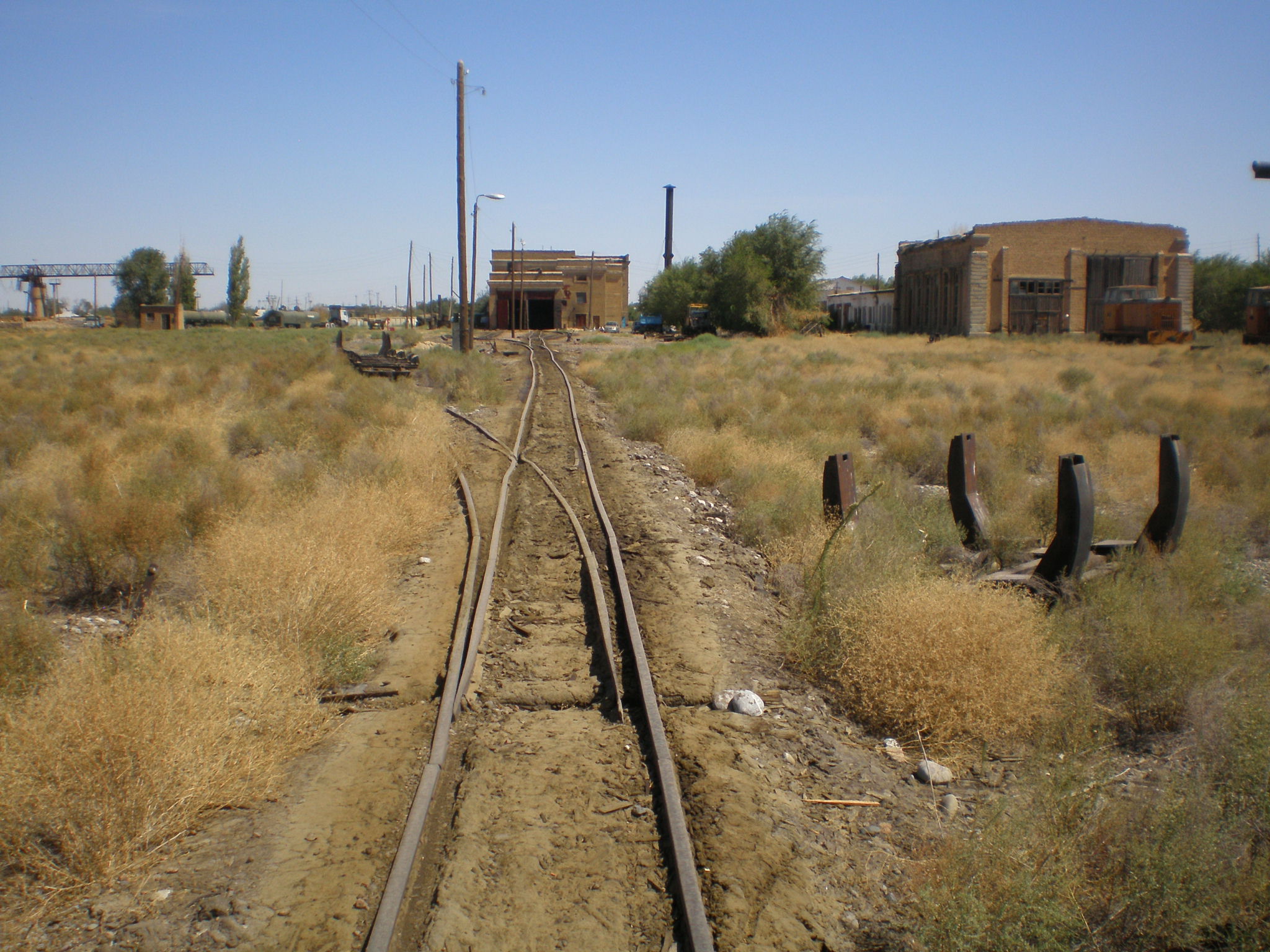 Узкоколейная железная дорога Арысского шпалопропиточного завода —  фотографии, сделанные в 2008 году (часть 7)