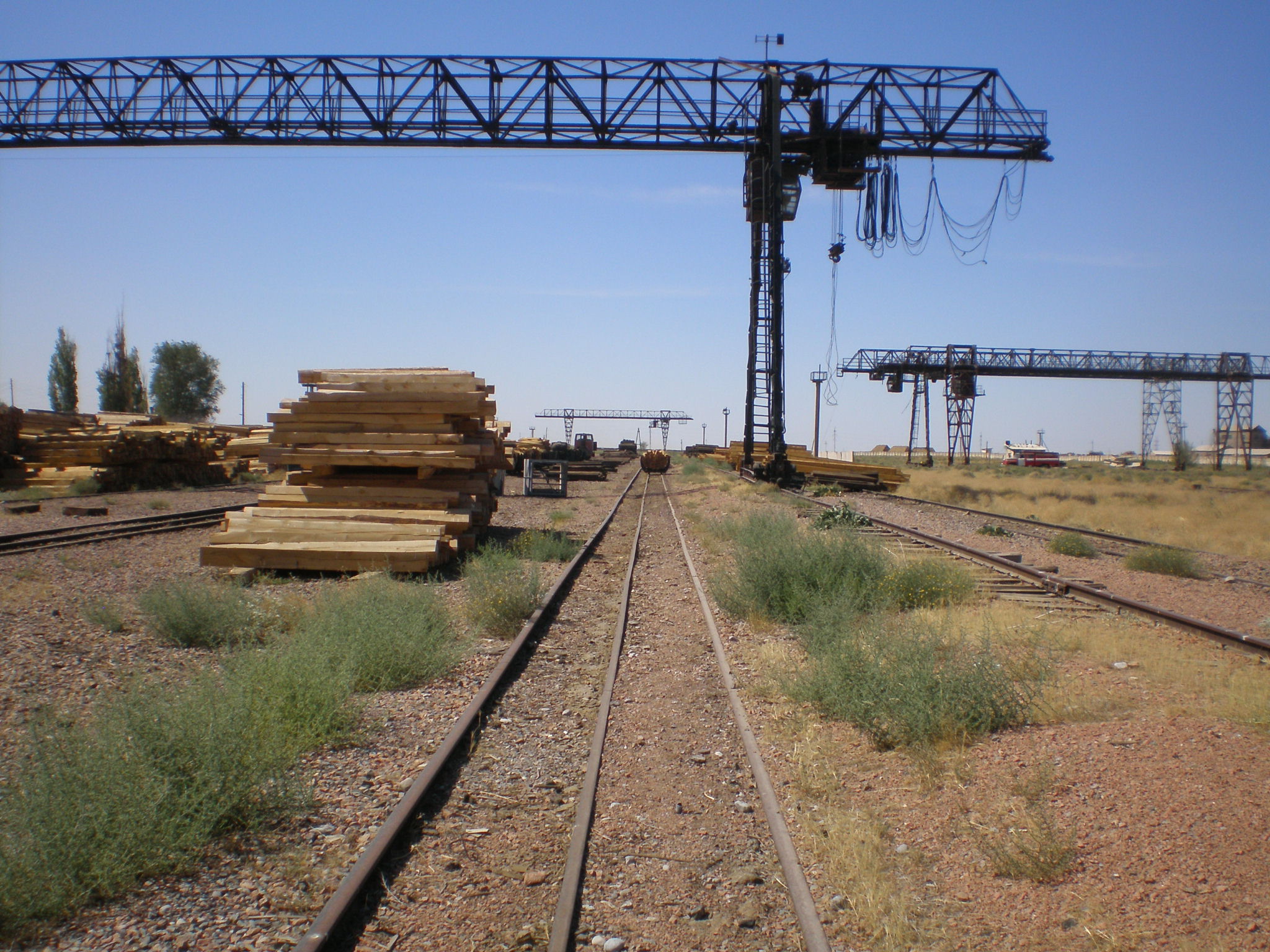 Узкоколейная железная дорога Арысского шпалопропиточного завода —  фотографии, сделанные в 2008 году (часть 5)