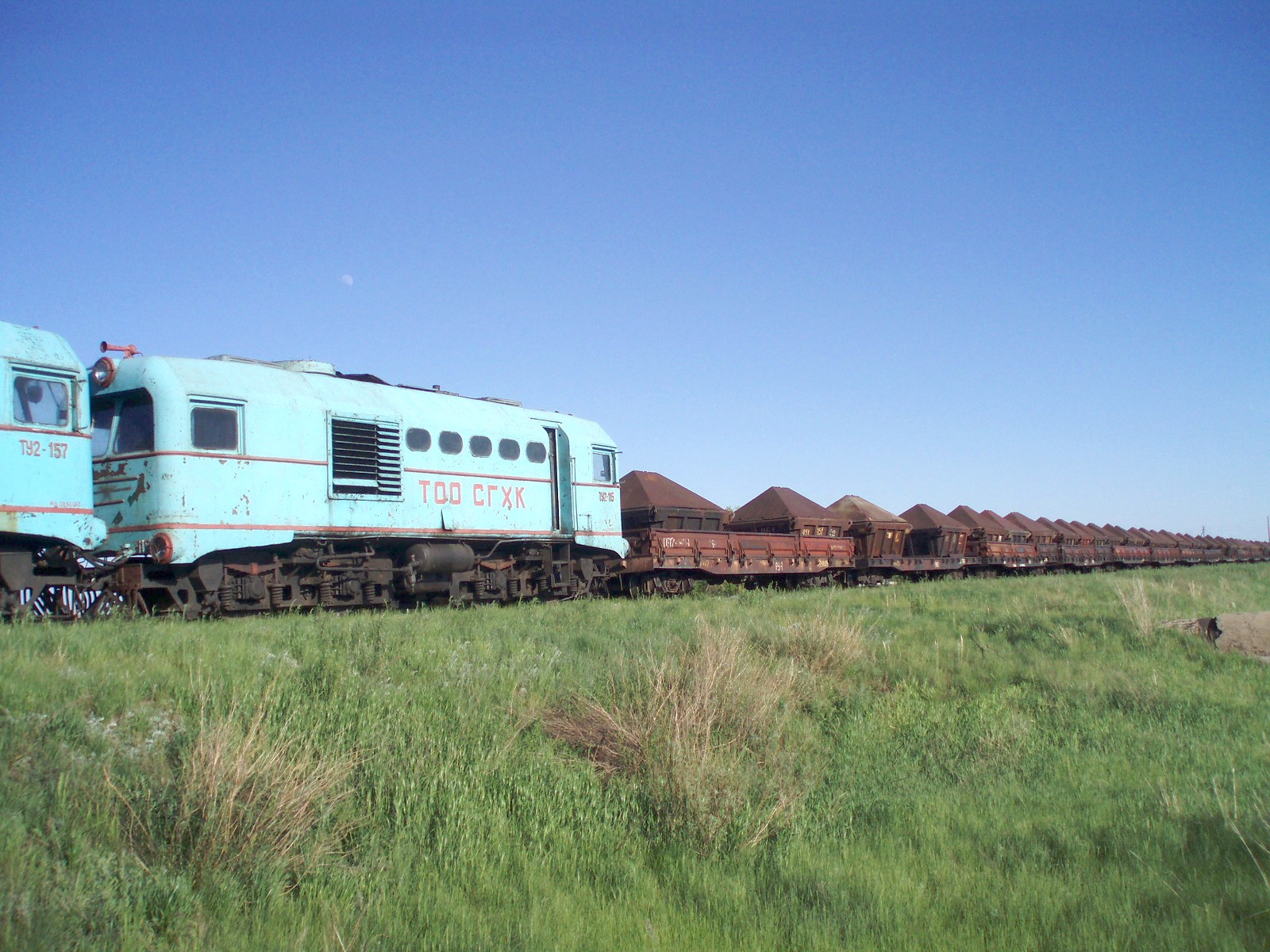 Узкоколейная железная дорога Атбасар  —  Шантобе  —  фотографии, сделанные в 2007 году (часть 2)