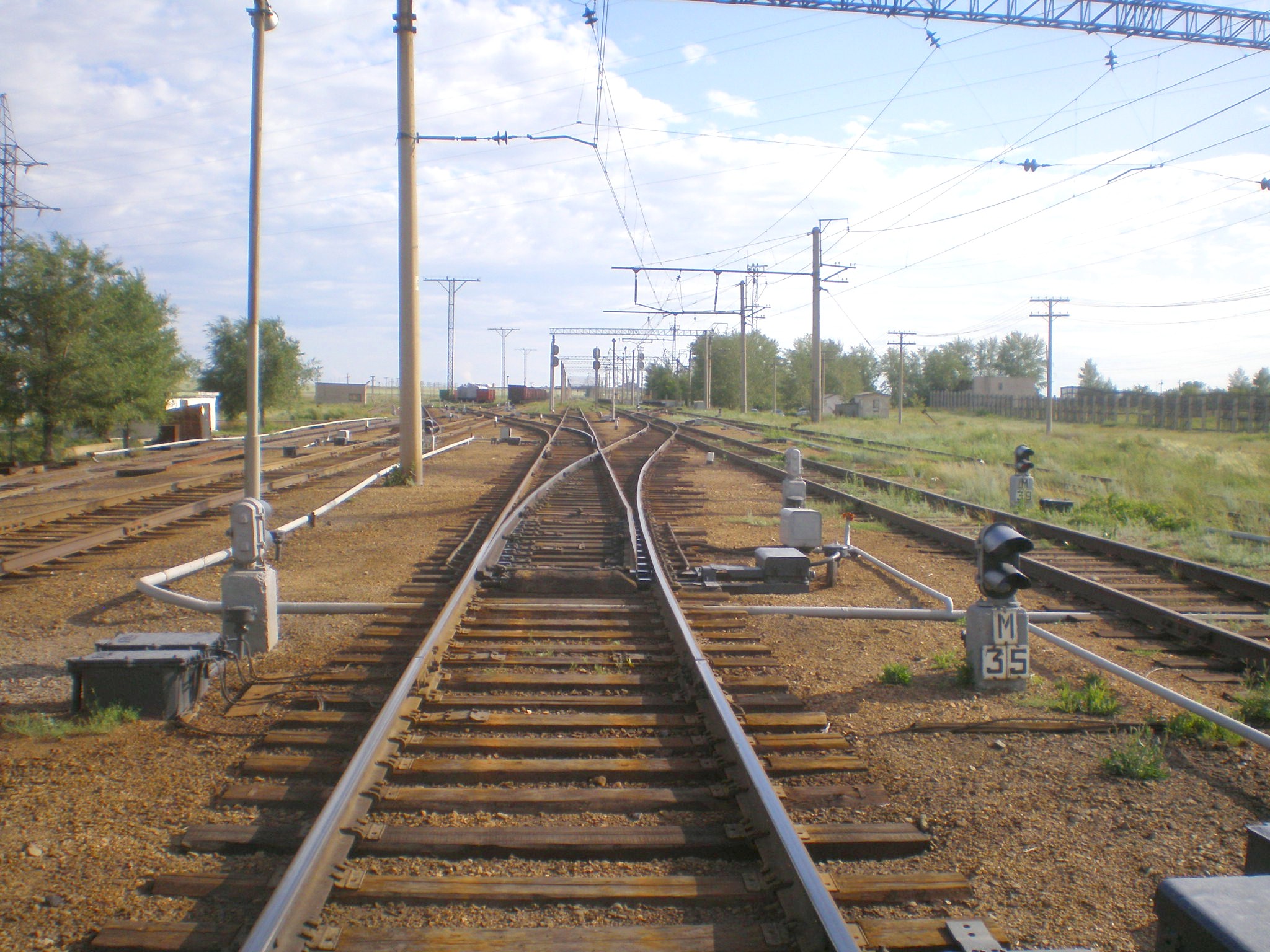 Железнодорожная линия УЖДТ Степногорского горно-химического комбината  —  фотографии, сделанные в 2009 году (часть 18)