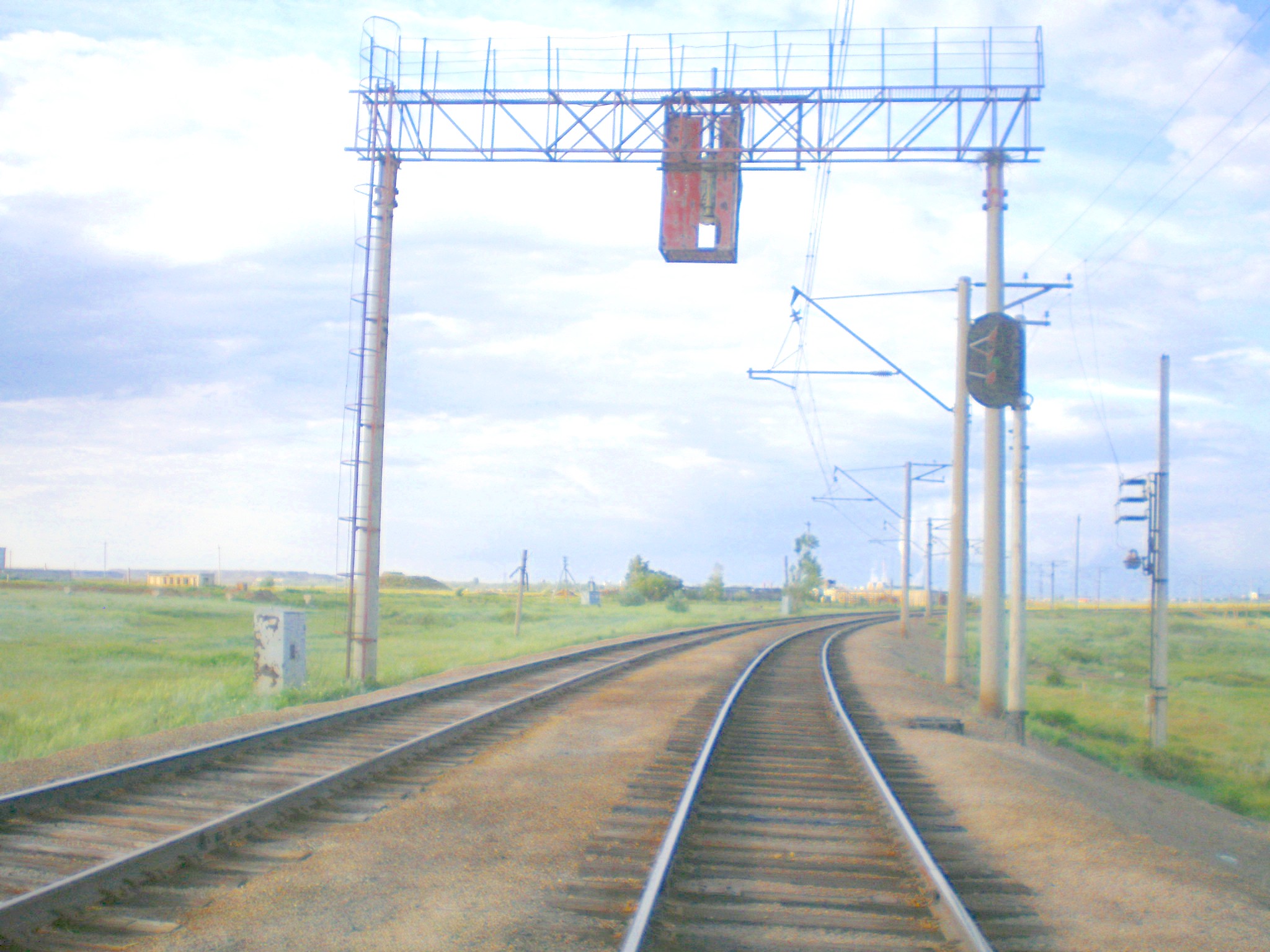 Железнодорожная линия УЖДТ Степногорского горно-химического комбината  —  фотографии, сделанные в 2009 году (часть 21)