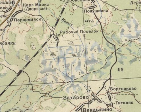 Узкоколейная железная дорога торфопредприятия «Моховое-2» - схемы и топографические карты