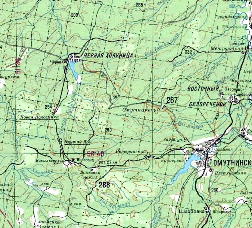 Омутнинская узкоколейная железная дорога — схемы и топографические карты