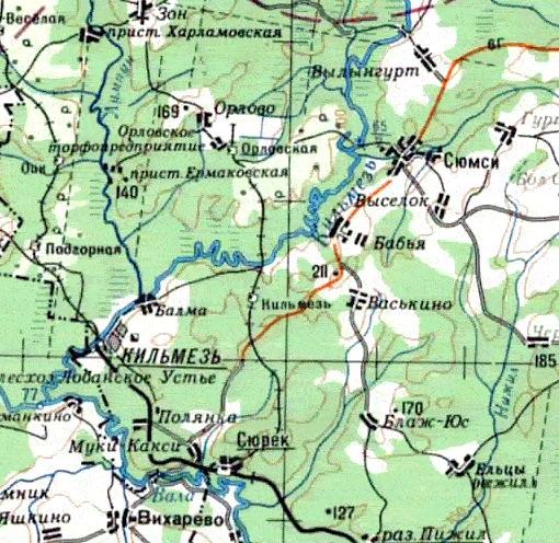 Узкоколейная железная дорога Орловского торфопредприятия -  схемы и топографические карты