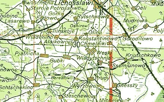 Узкоколейная железная дорога Лихославльского торфопредприятия - схемы и топографические карты