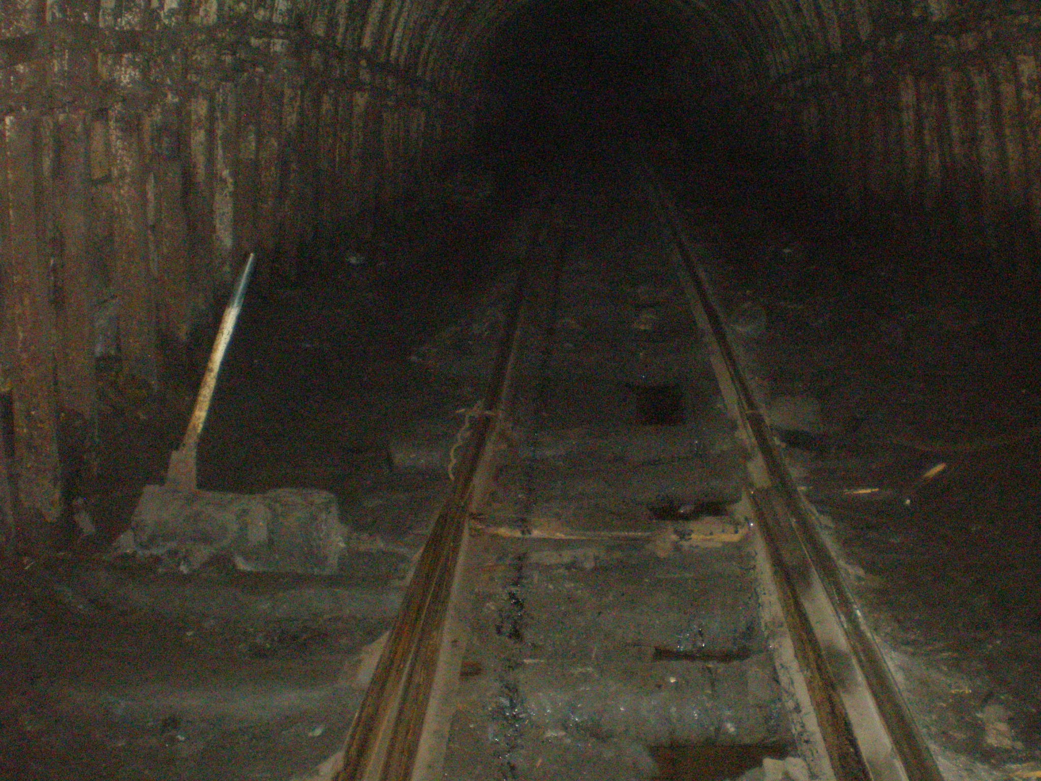 Узкоколейная железная дорога на шахте «Подмосковная»  — фотографии, сделанные в 2009 году (часть 13)