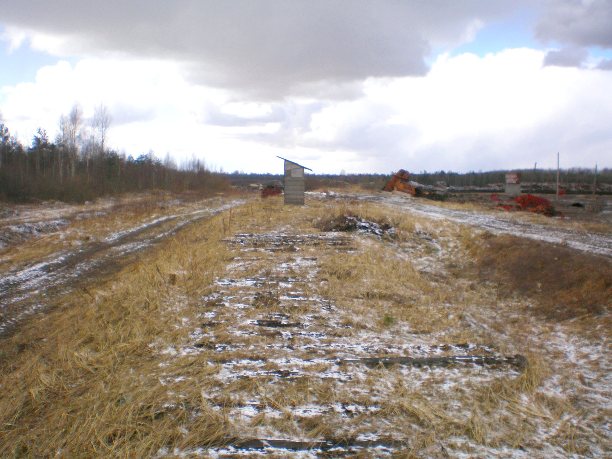 Узкоколейная железная дорога Краснознаменского торфопредприятия  — фотографии, сделанные в 2008 году