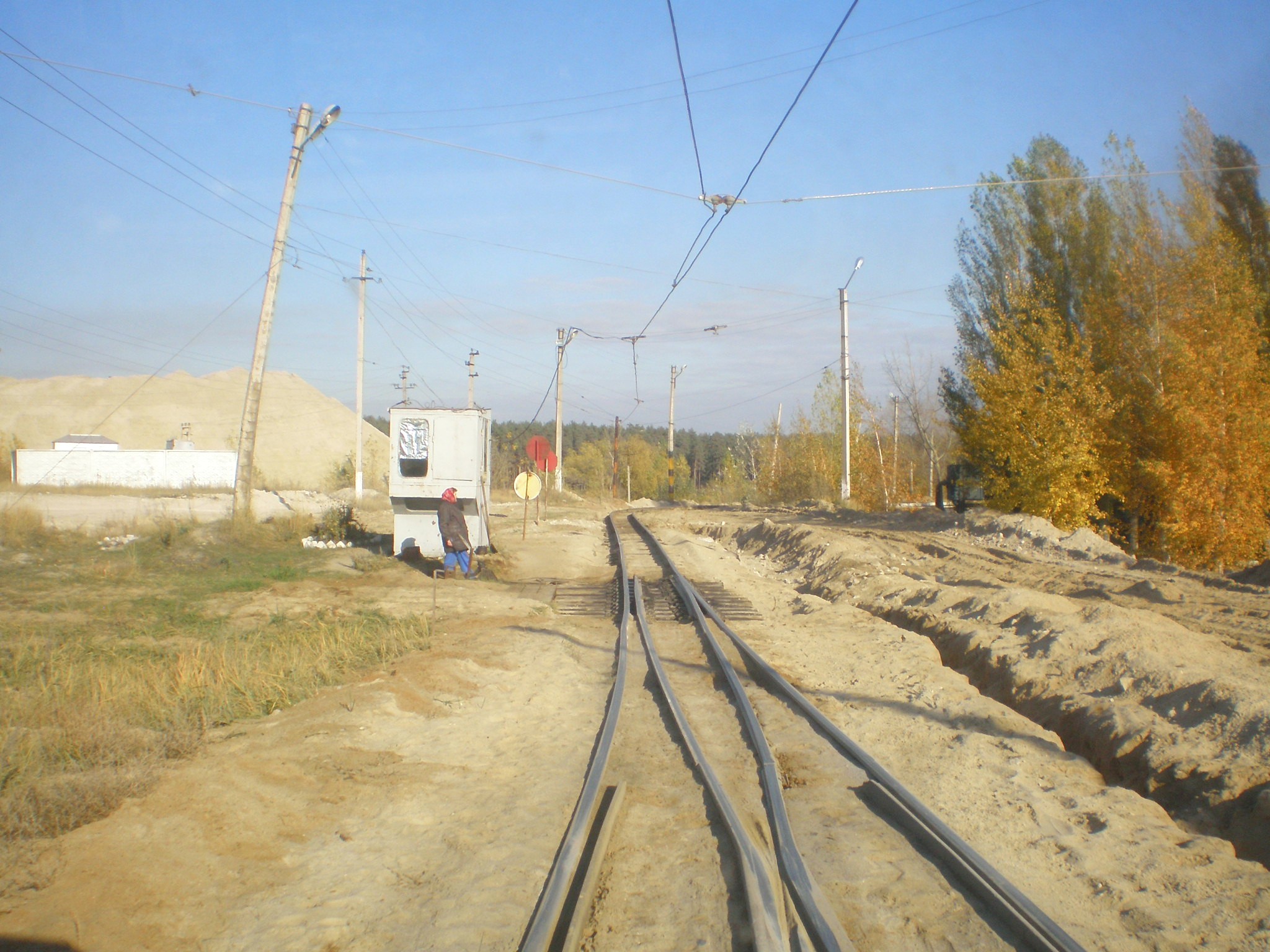 Узкоколейная  железная дорога Липецкого комбината силикатных изделий  —  фотографии, сделанные в 2008 году (часть 6)