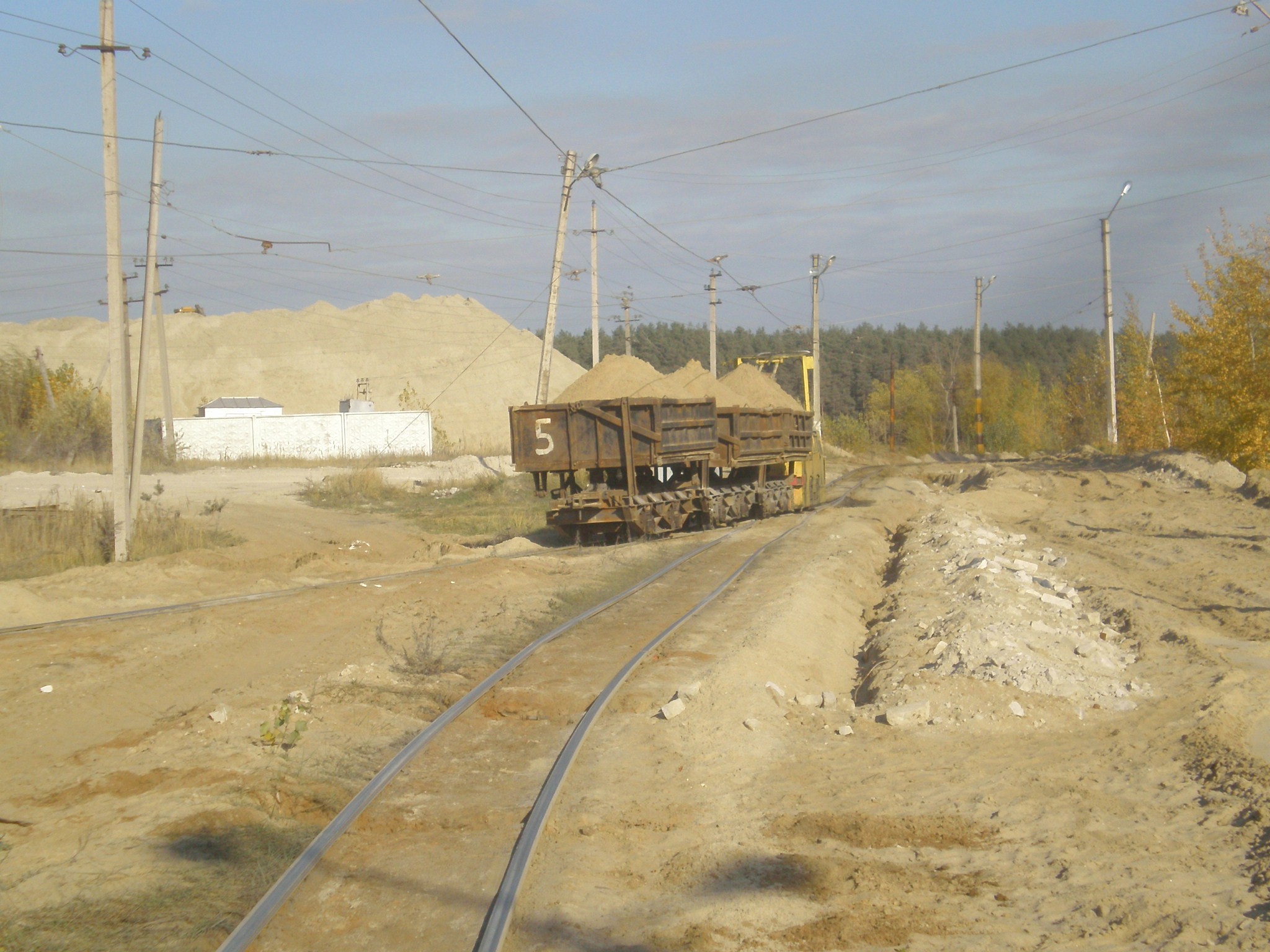 Узкоколейная  железная дорога Липецкого комбината силикатных изделий  —  фотографии, сделанные в 2008 году (часть 4)