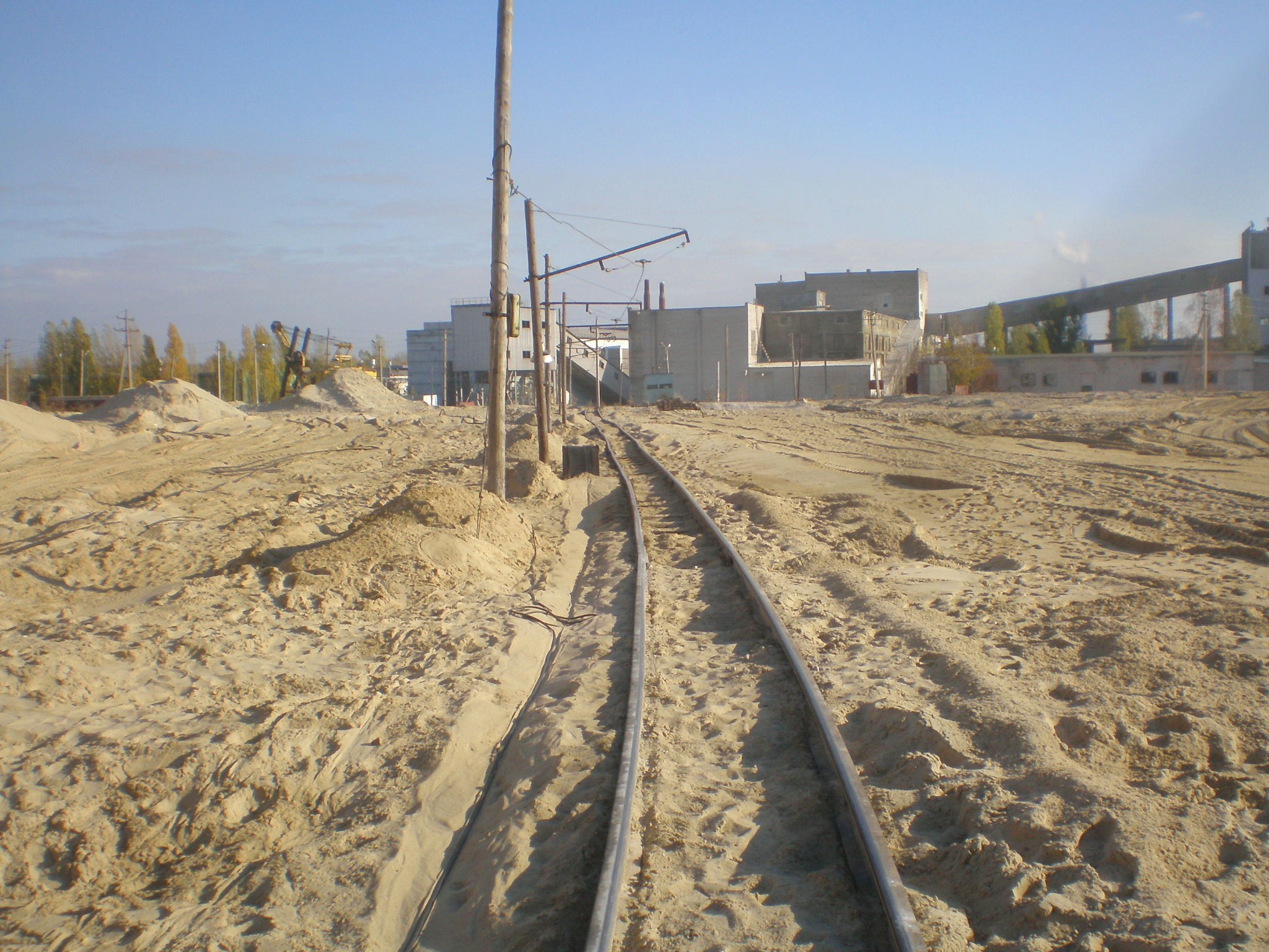 Узкоколейная  железная дорога Липецкого комбината силикатных изделий  —  фотографии, сделанные в 2008 году (часть 5)
