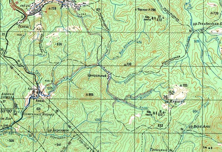 Карта тисульского района кемеровской области с поселениями