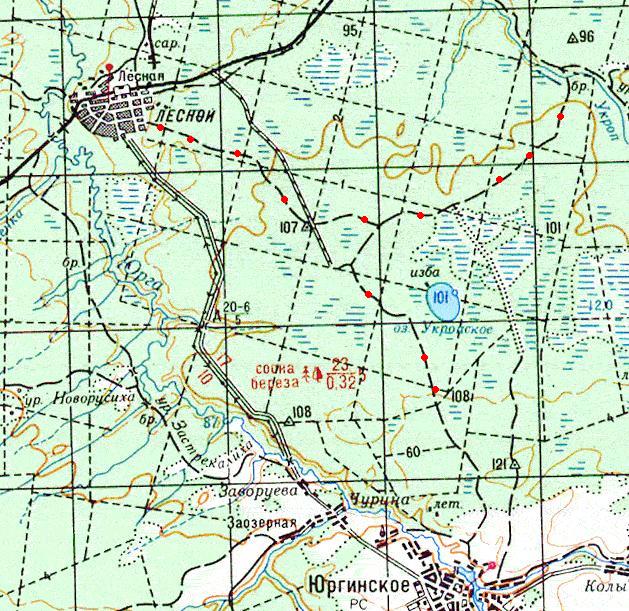 Карта лесных дорог тюменской области